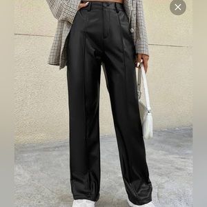 Wild fable Black Leather Pants. Size 00. A little flare at bottom. So cute!